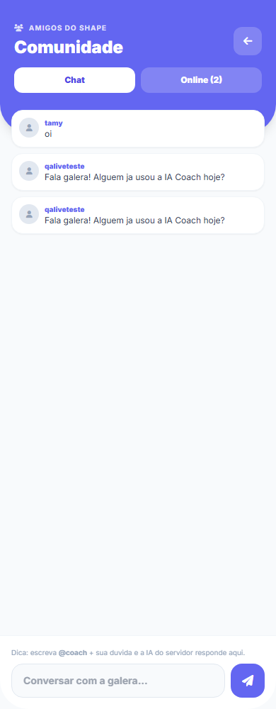 Chat da comunidade